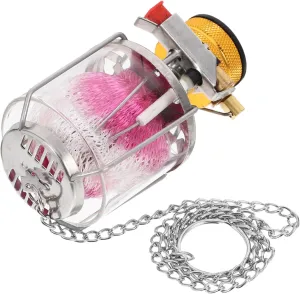 Small Gas Lantern Portable Camping Essential Emergency Light Vintage Design for Outdoor Adventures