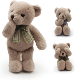 Small Magnet Teddy Bear Stuffed Animal Cute Plush Toy for Girl 12" (Gray)