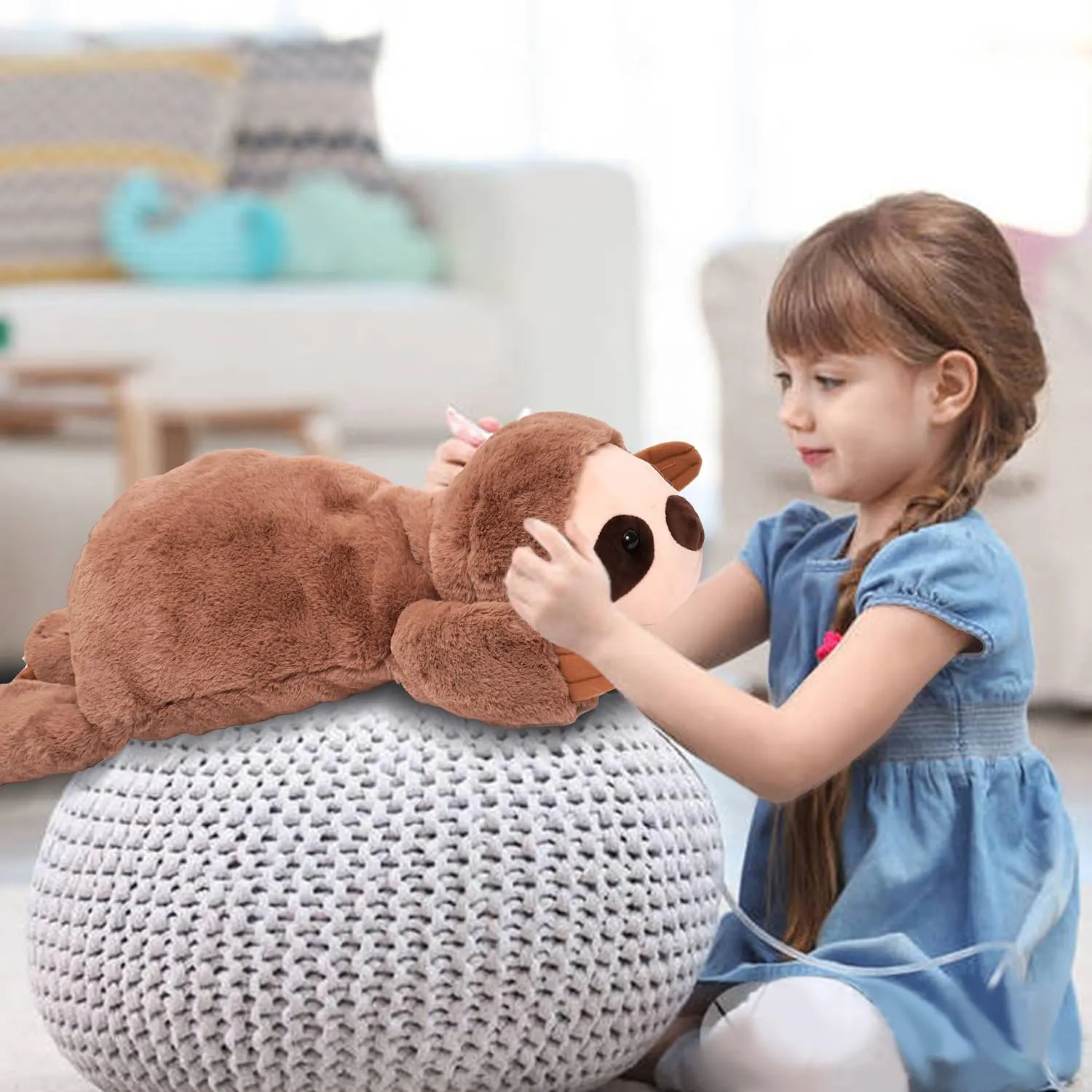 Soft Weighted Stuffed Animals Weighted Plushies Animals for Adults, Soft Lovely Weighted Animals for Adult and Kids - 28IN - 2.9LB
