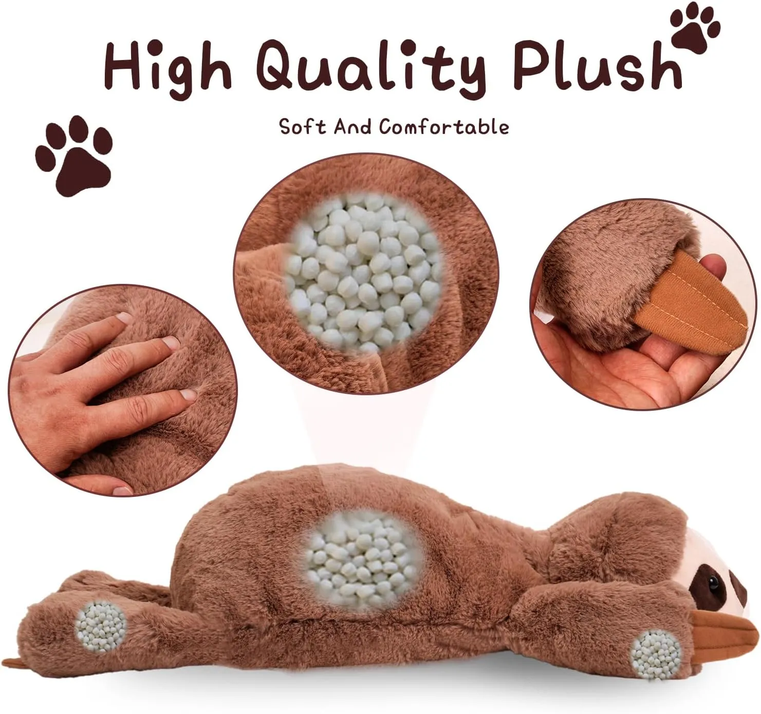Soft Weighted Stuffed Animals Weighted Plushies Animals for Adults, Soft Lovely Weighted Animals for Adult and Kids - 28IN - 2.9LB