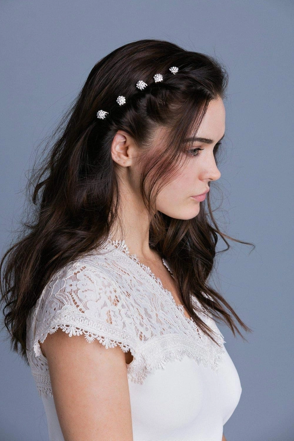 Soho Style Hair Accessories Set - 8 Piece Crystal Decorative Fashion Headband for Women Girls SAM01A-2002 Mint