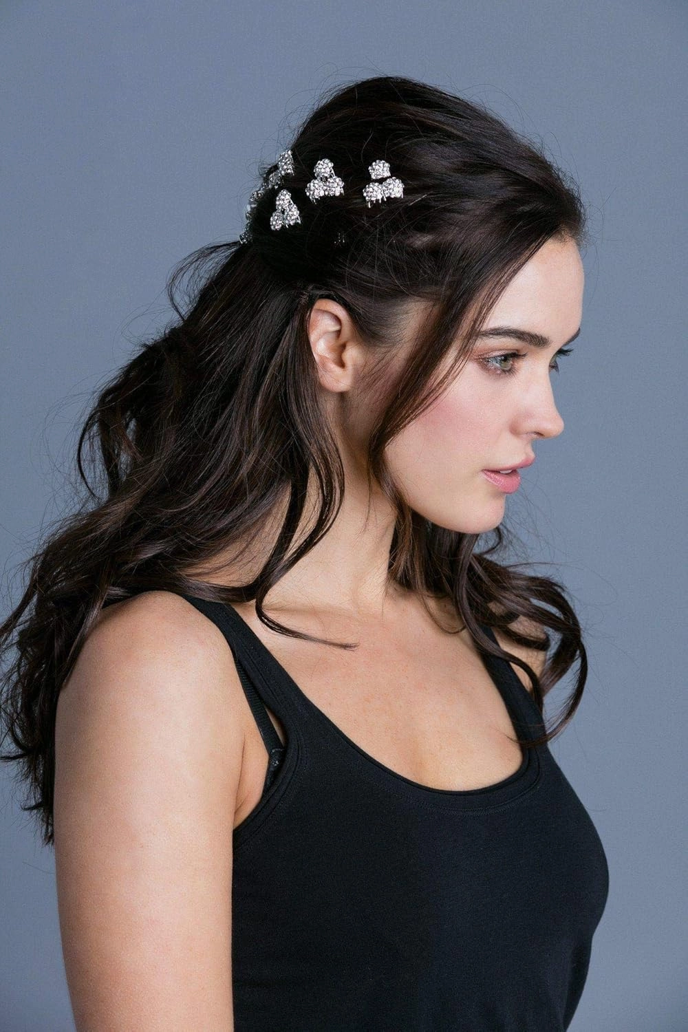 Soho Style Hair Accessories Set - 8 Piece Crystal Decorative Fashion Headband for Women Girls SAM01A-2002 Mint