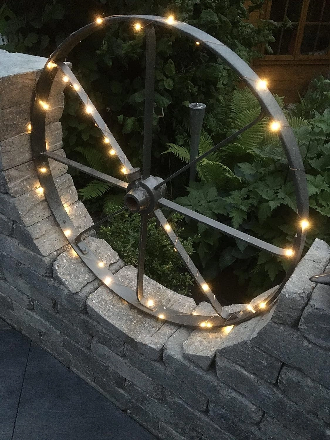 Solar Mini Teeny Tiny Lights,Starry String Light for Garden Fairy,Tree,Railing,Arbor,Fence,16 Feet 50LEDs,2 Pack,Warm White