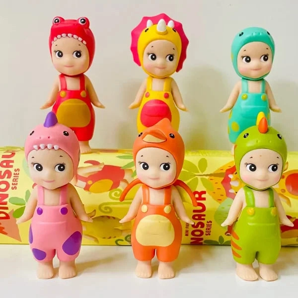 Sonny Angel Dinosaur Hippers Series – Cute Hippie Doll & Trendy Toy Ornament Gift