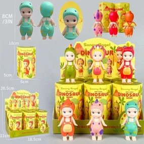 Sonny Angel Dinosaur Hippers Series – Cute Hippie Doll & Trendy Toy Ornament Gift