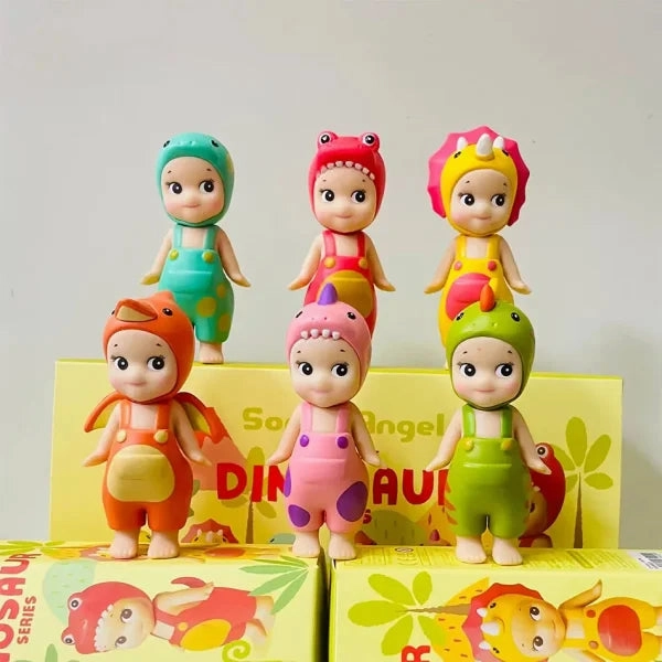 Sonny Angel Dinosaur Hippers Series – Cute Hippie Doll & Trendy Toy Ornament Gift