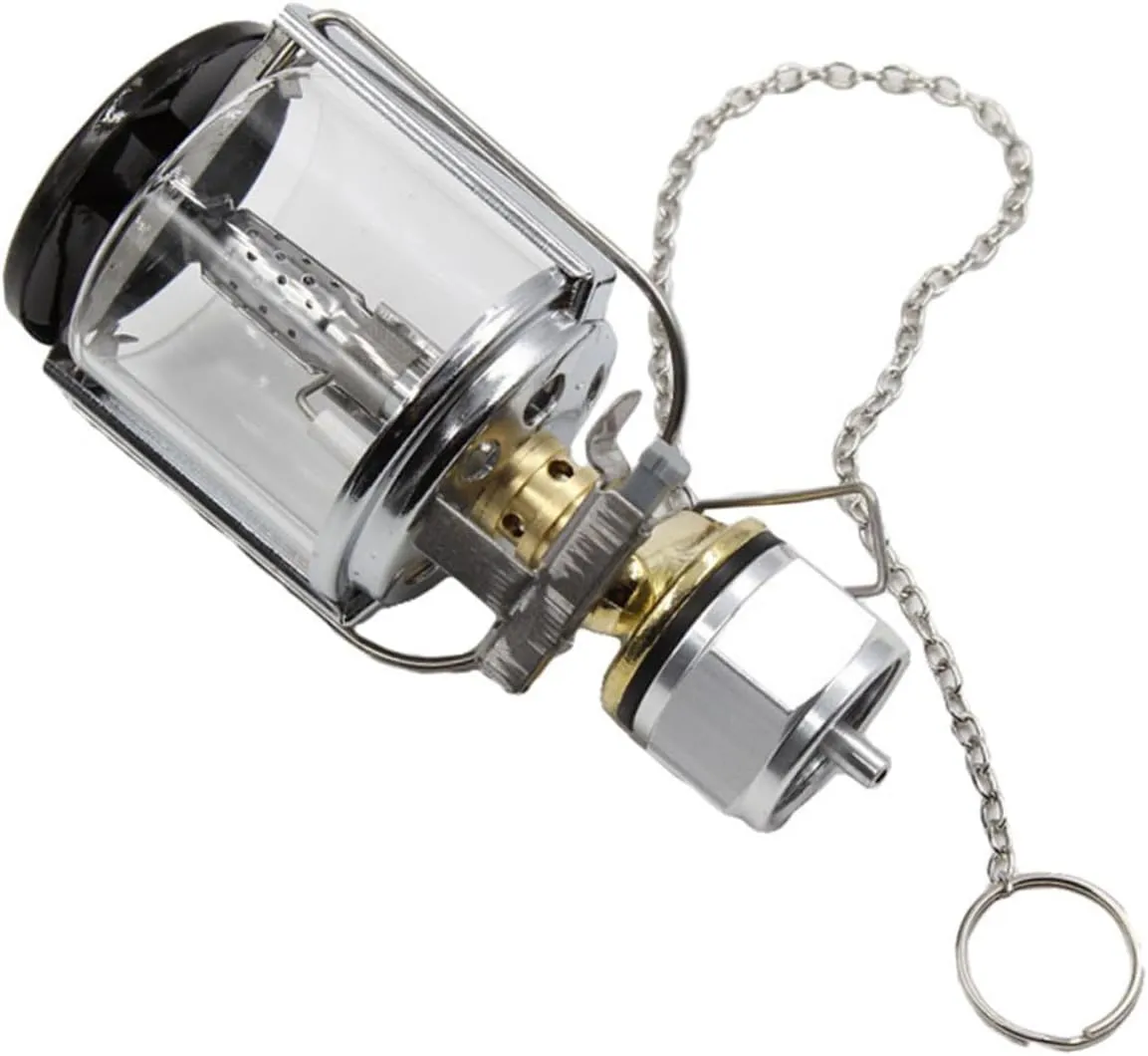 Sosoport 1 Set Gas Lanterns Outdoor Camping Light Gas Powered Lamp for Emergency