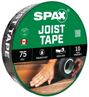 SPAX 1 5/8" x 75' Waterproofing Deck Flashing Tape for Joist and Ledger Wood Beams (1 EA)