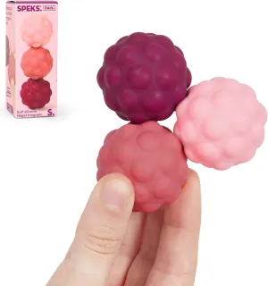 Speks Odds Soft Silicone Fidget Magnets | Silent Stress Relief Toys | Textured Magnetic Balls for Adults & Teens 14  | Purple