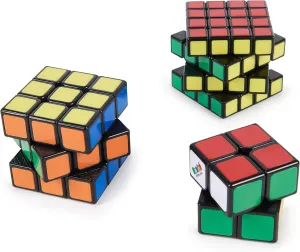 Spin Master Rubik's Cube Trio 3D Puzzle Includes 2x2 Mini Cube, 3x3 Cube and 4x4 Cube