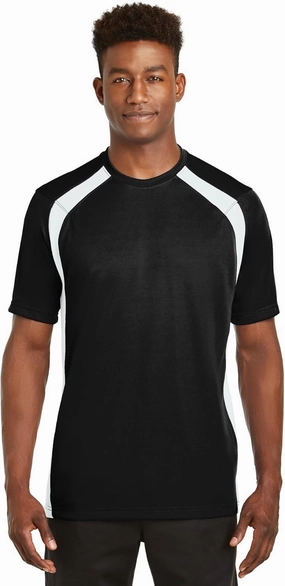 SPORT-TEK Men's Dry Zone Colorblock Crew