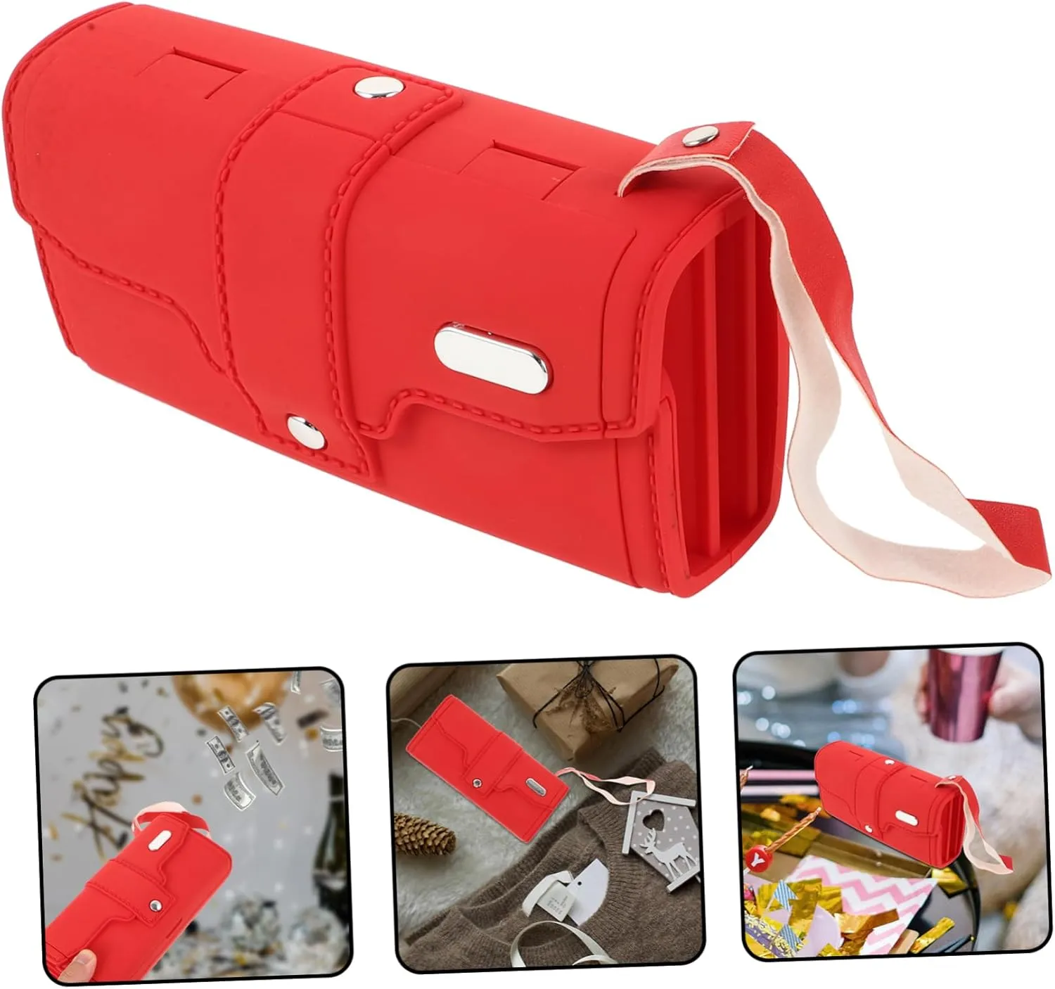 Spraying Toys Electric Wallet Cash Shooter Party Props Toy Realistic Abs Material Compact No Battery Needed