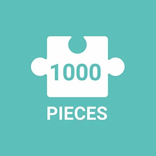 Spring Street 1000 Piece Puzzle in a Square Box from Galison - 1000 Piece Puzzle for Adults, Beautiful Illustrations from Joy Laforme