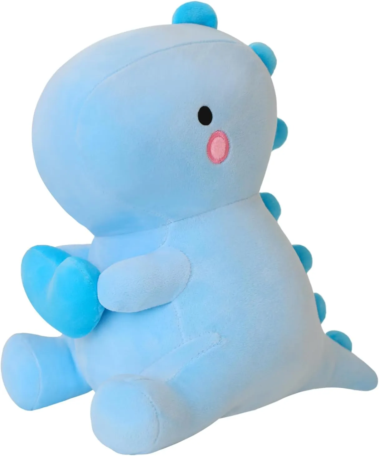 SQEQE Dinosaur Stuffed Animal, Loving Soft Dino Plush Toys with Holding Heart for Valentine Day, Sweet Romantic Anniversary Birthday Gift for Her Girls Boys Girlfriend(Blue,20 inch)