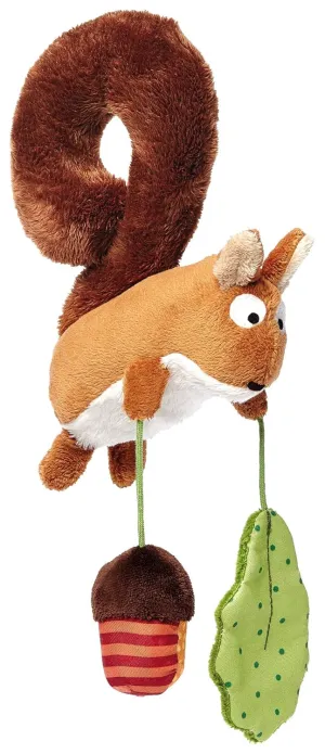Squirrel Textile Clip Mobile for Car Seat