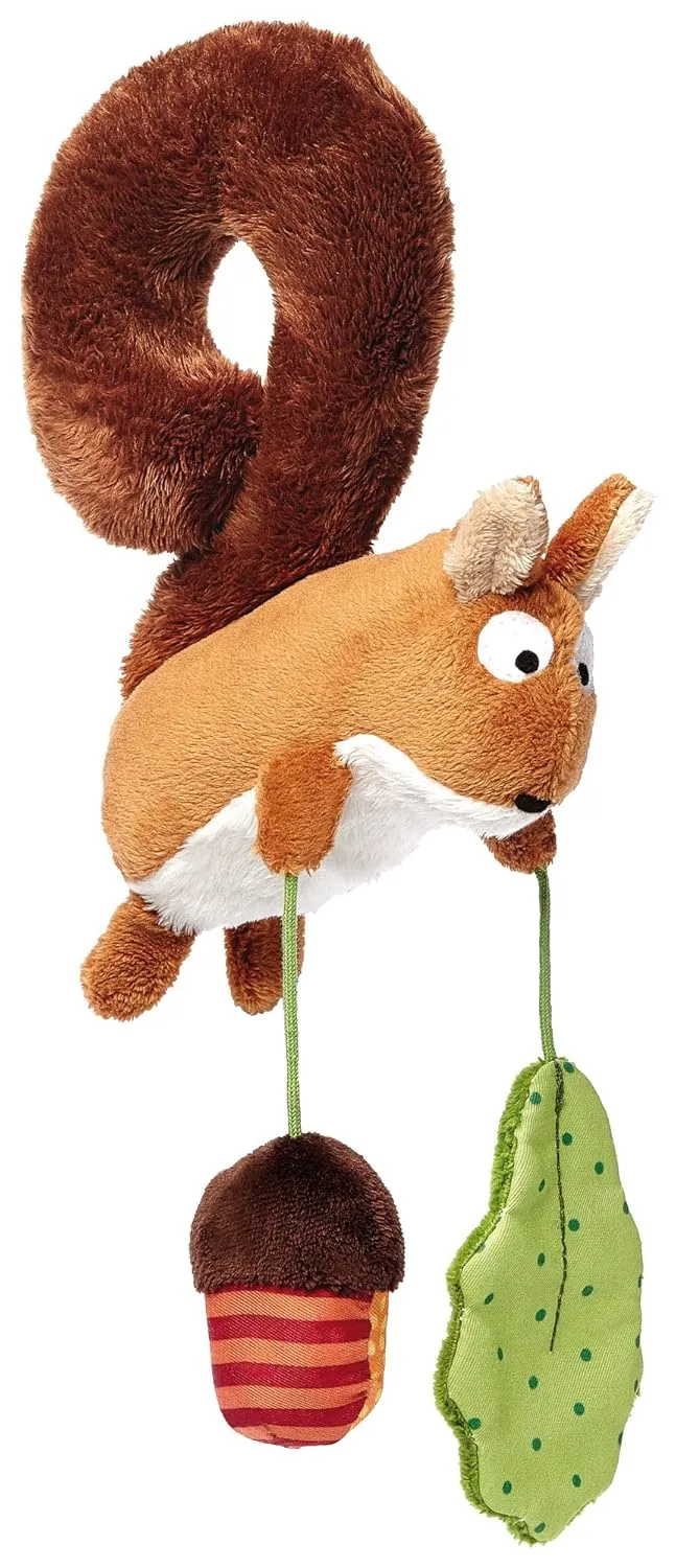 Squirrel Textile Clip Mobile for Car Seat