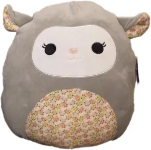 Squishmallow Official Kellytoy Easter Spring Squishy Soft Plush Toy Animal (Elea Lamb (Floral), 8 Inches)