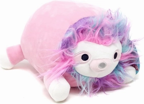 Squishmallow KellyToy 7.5” Laying Hug Mees Plush Stuffed Toy (Rayen The Pink Sloth)