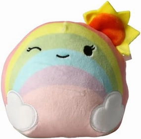 Squishmallow Official Kellytoy 4.5 Inch Soft Plush Squishy Toy Animals (Sunshine The Rainbow)