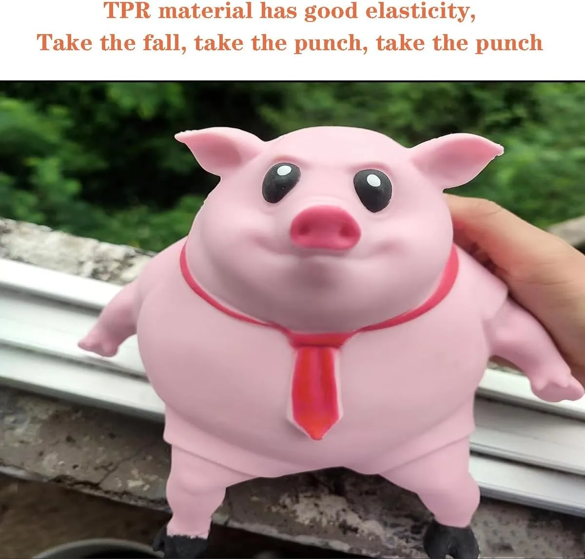Squishy Toys - Pink Squishy Pig Toy for Kids & Adults, Novelty Squeeze Toy for Stress Relief & Anxiety (Big)