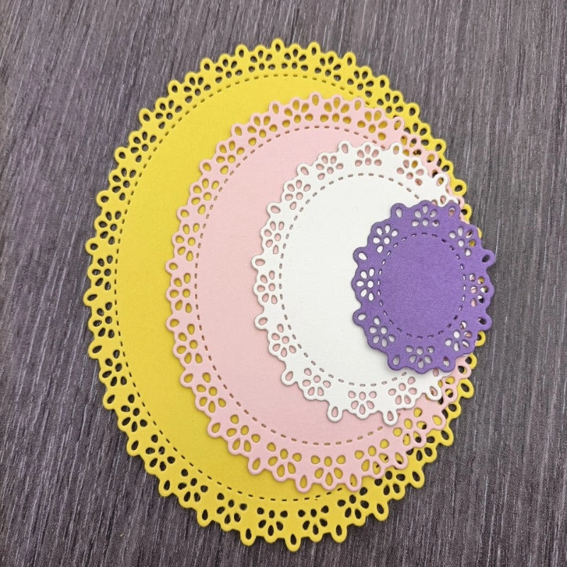 Stackable Oval Lace Frame Cutting Dies