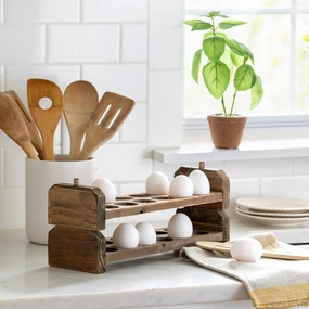 Stackable Wooden Egg Holder