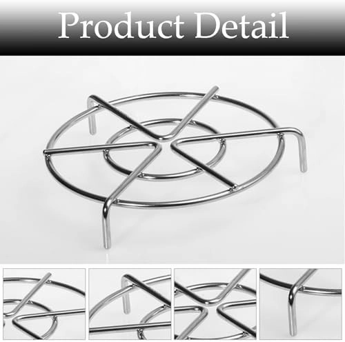 Stainless Steel Steam Rack Trivet Cooking Rack Cooling Rack Pot Steamer Insert Food Stand Air Fryer Rack for Pressure Cooker Food Heating Instant Pot