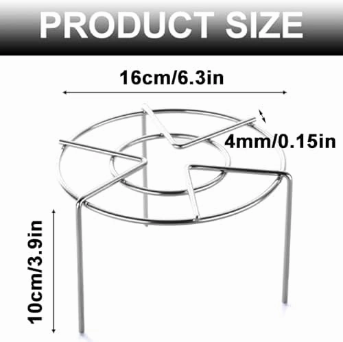 Stainless Steel Steam Rack Trivet Cooking Rack Cooling Rack Pot Steamer Insert Food Stand Air Fryer Rack for Pressure Cooker Food Heating Instant Pot