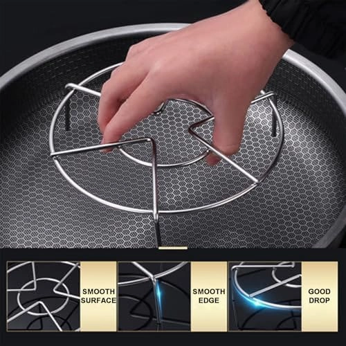 Stainless Steel Steam Rack Trivet Cooking Rack Cooling Rack Pot Steamer Insert Food Stand Air Fryer Rack for Pressure Cooker Food Heating Instant Pot