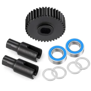 Steel Center Differential Gear Drive Cup Ball Diff Kit for 1/16 Losi Mini-T 2.0 Mini-B Electric Car/Truck Upgrade