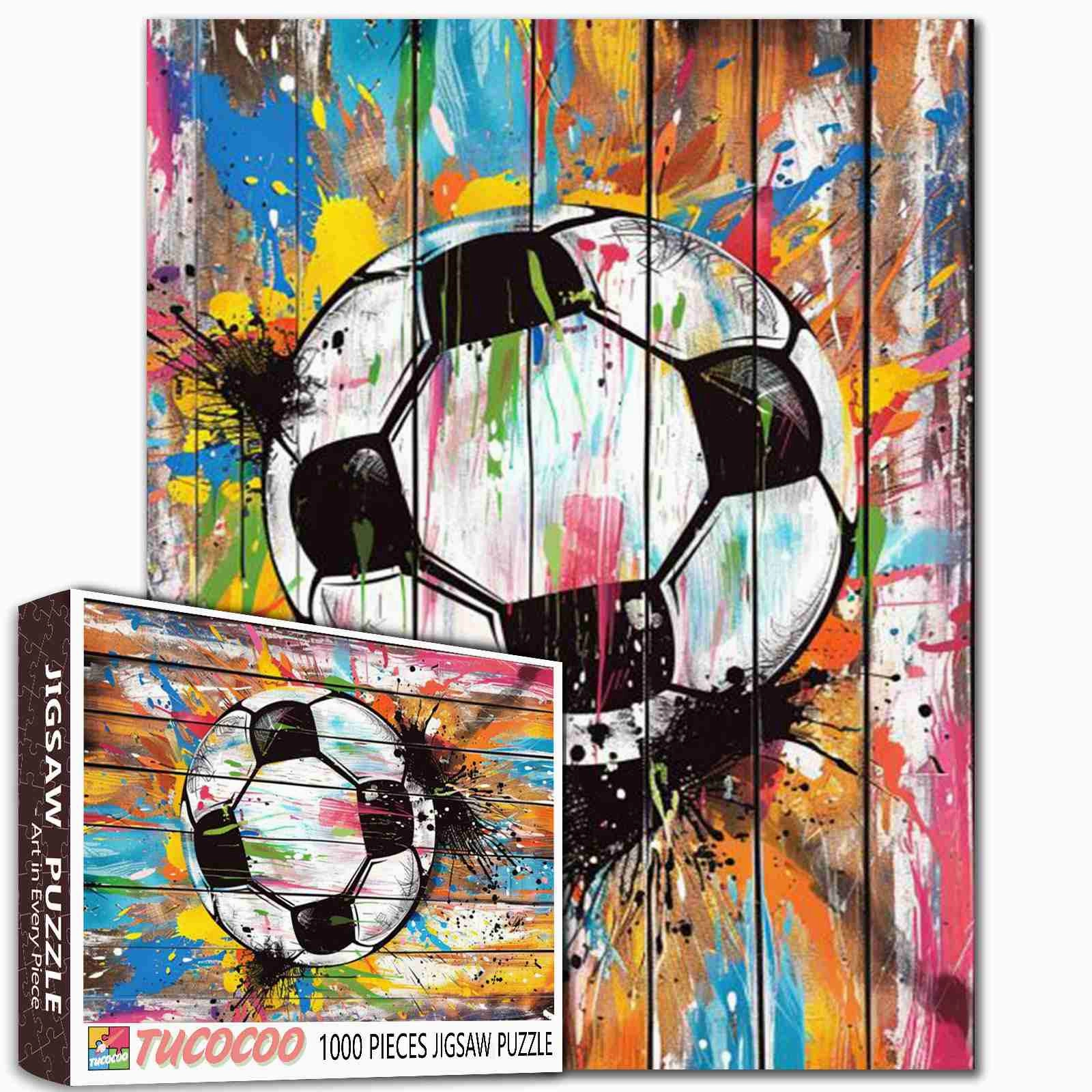 Street Banksy Graffiti Football Jigsaw Puzzles