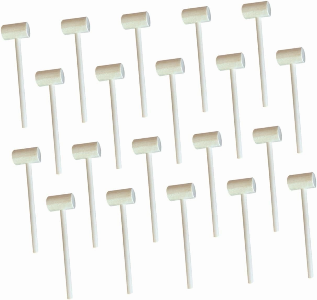 SUPVOX Mini Hammers Toys Set 20pcs Wooden Hitting Hammer Toys Educational for Boys and Girls Safe
