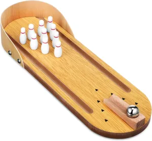 Table Game Set for Boys and Girls Mini Bowling Game Home Bowling Indoor Bowling Set Mini Bowling Ball and Pins