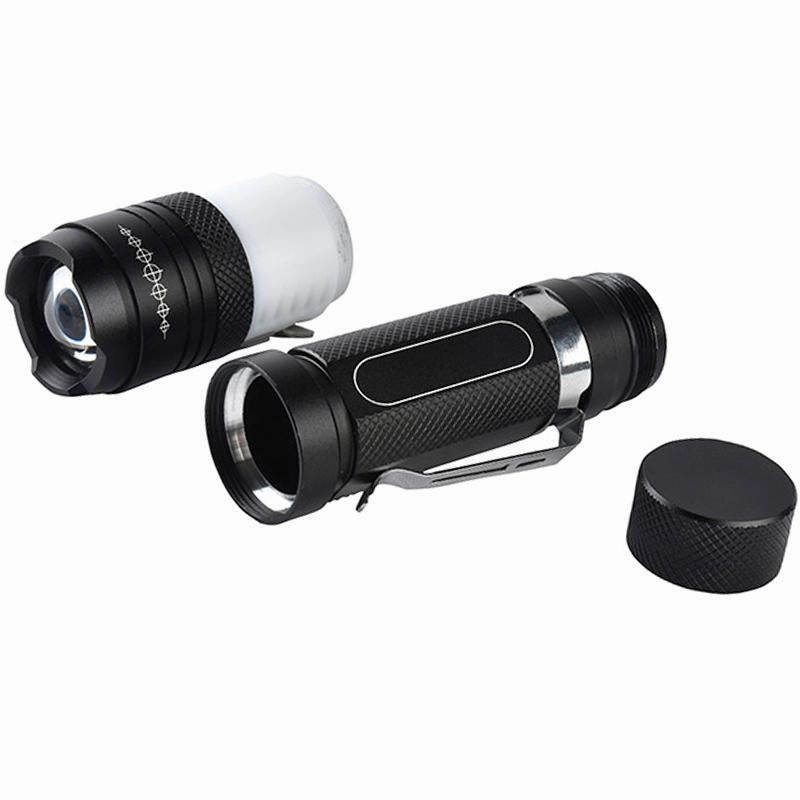 Tactical Elite Rechargeable Compact Mini Flashlight 6 Modes