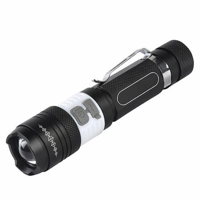 Tactical Elite Rechargeable Compact Mini Flashlight 6 Modes