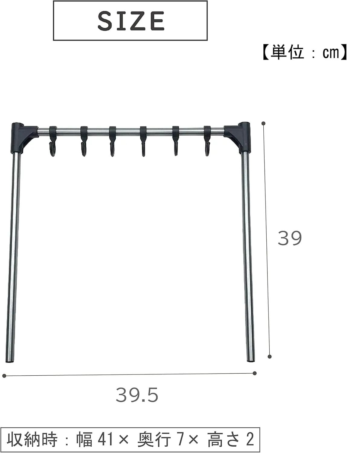 Takeda Corporation CRS21-39 Dedicated Stand, Outdoor Aluminum Stand, Black, 15.6 x 0.8 x 15.4 inches (39.5 x 2 x 39 cm), Compact Aluminum Table Stand