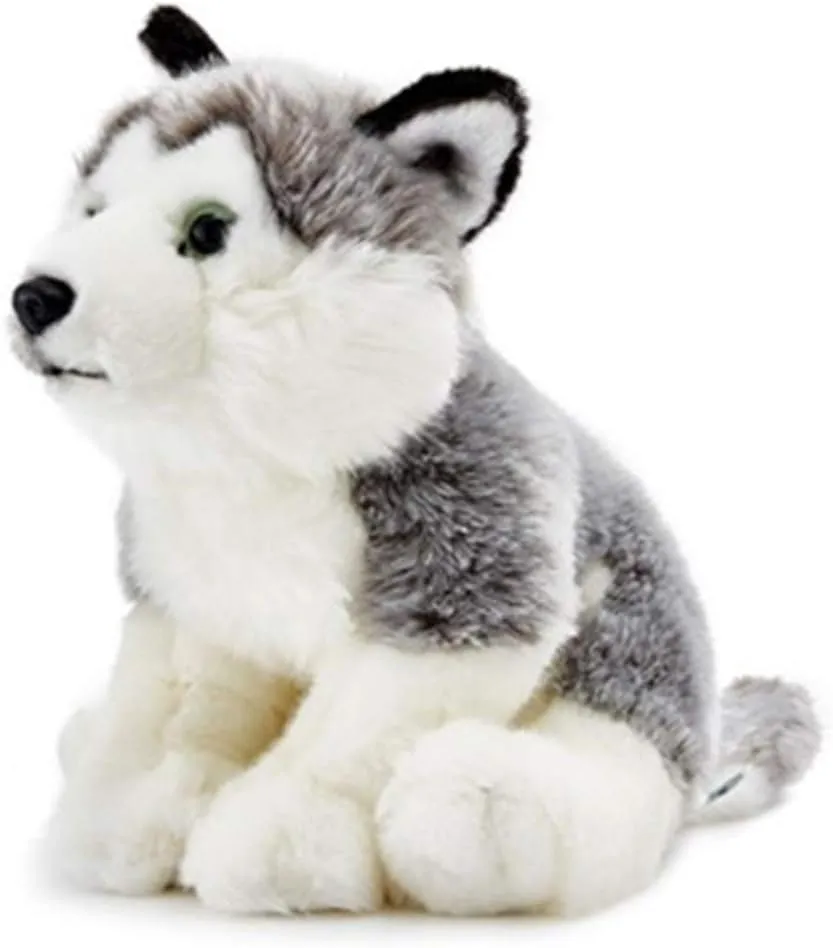 TAMMYFLYFLY Pugsly Pug Plush Stuffed Animal Puppy Dog, 12 inches (Husky)
