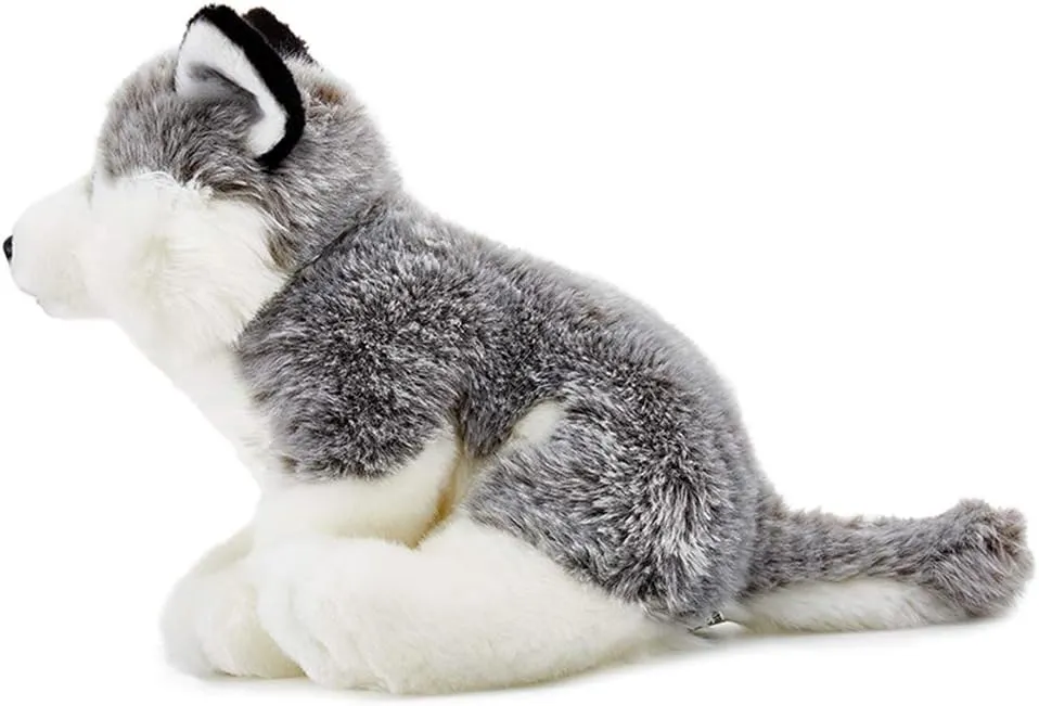 TAMMYFLYFLY Pugsly Pug Plush Stuffed Animal Puppy Dog, 12 inches (Husky)