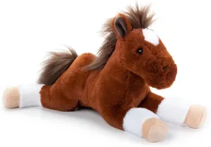 The Petting Zoo Floppy Chestnut Horse Stuffed Animal Plushie, Gifts for Kids, Wild Onez Barnyard Animals, Brown Horse Plush Toy, 16 inches