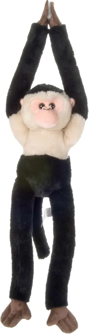The Petting Zoo Hanging Capuchin Monkey Stuffed Animal Plushie, Gifts for Kids, Wildlife Animals, Monkey Plush Toy 20 Inches