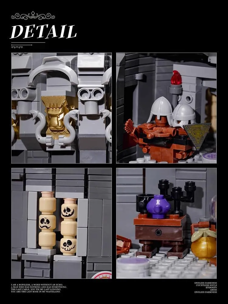 The Wizard Towdr Architecture Building Blocks Toys,Medieval Dark Tower with The Rings Castle Building Sets,Collection Gift for Adult and Film Fans(1818 Pcs)