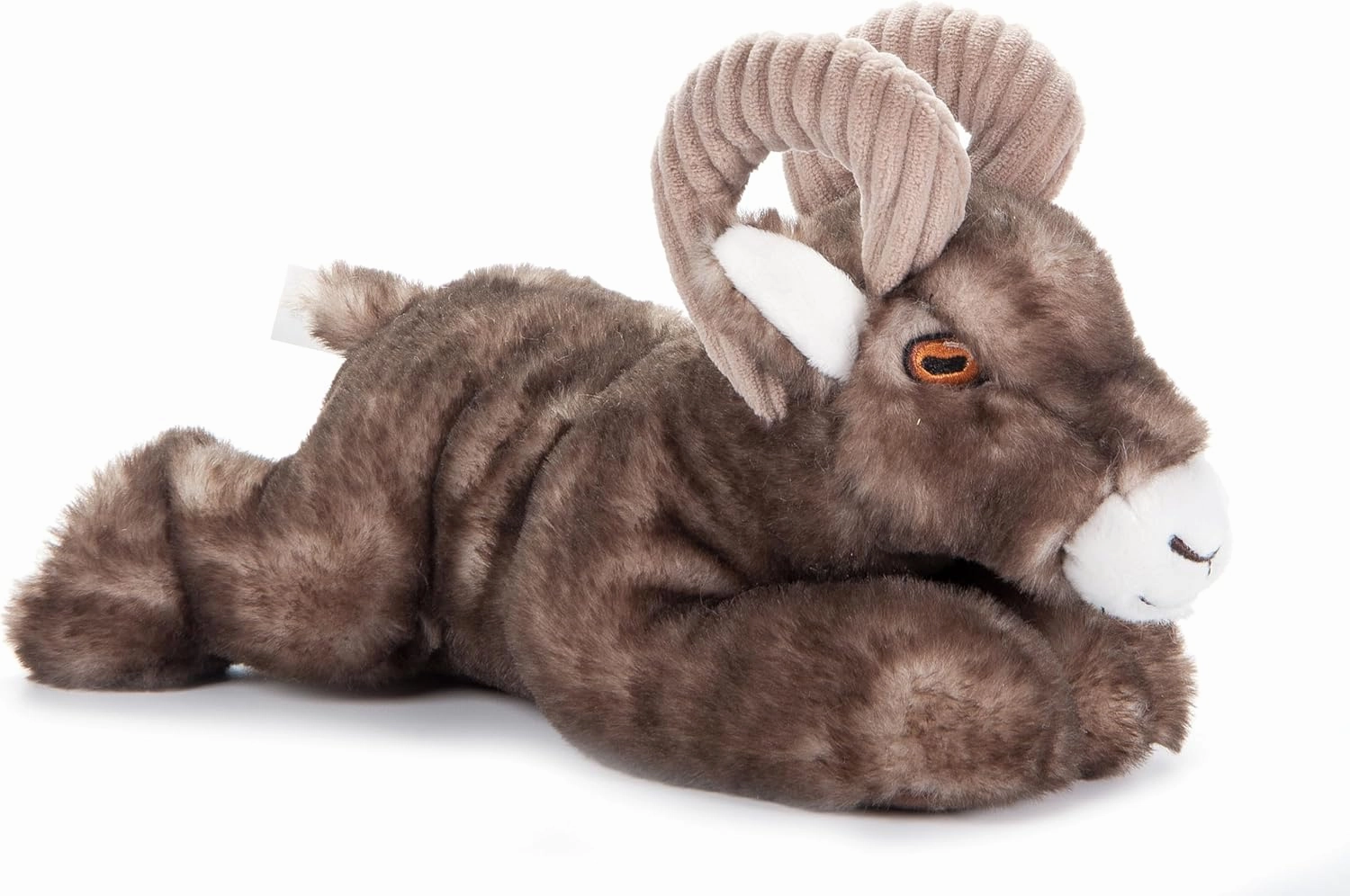 The Petting Zoo Bighorn Sheep Stuffed Animal Plushie, Gifts for Kids, Earth Keeperz Wildlife Animals, Zoologee Brown Bighorn Sheep Plush Toy, 10 inches