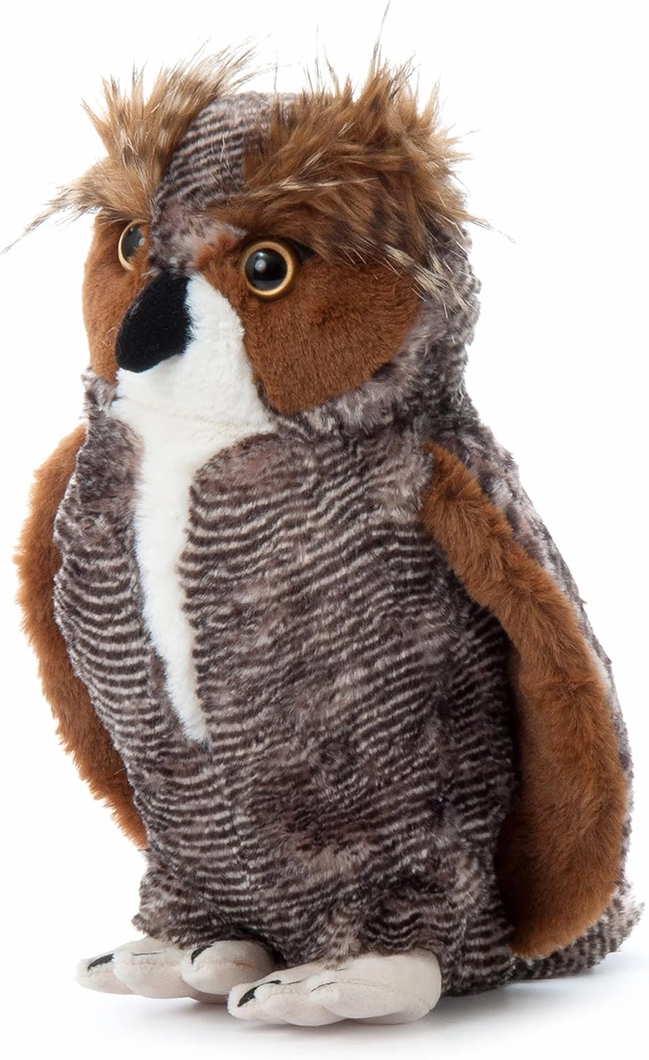 The Petting Zoo Horned Owl Stuffed Animal Plushie, Gifts for Kids, Wild Onez Zoo Animals, Horned Owl Plush Toy 12 Inches