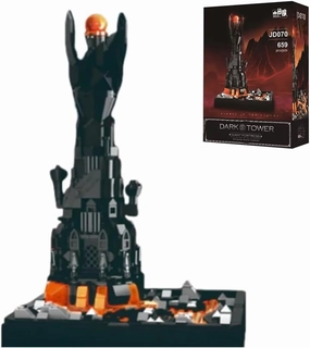 The Rings Dark Tower Building Blocks Set,Creative Ideas Black Castle Architecture of Film, Best Choice for Boys, Girls or Adults(659 Pcs)