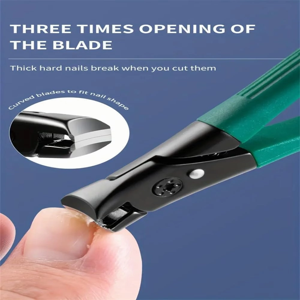 Thick Nail Clippers Set Splash Resistant False Nails Cutter Professional Nail Plier Pedicure Tools for Nail Tip Manicure Tools,Mini Black