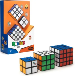 ThinkFun 76422 Trio, The Set Fan Contains Master 4x4, The Original Magic Cube 3x3 and The Rubik's Mini 2x2