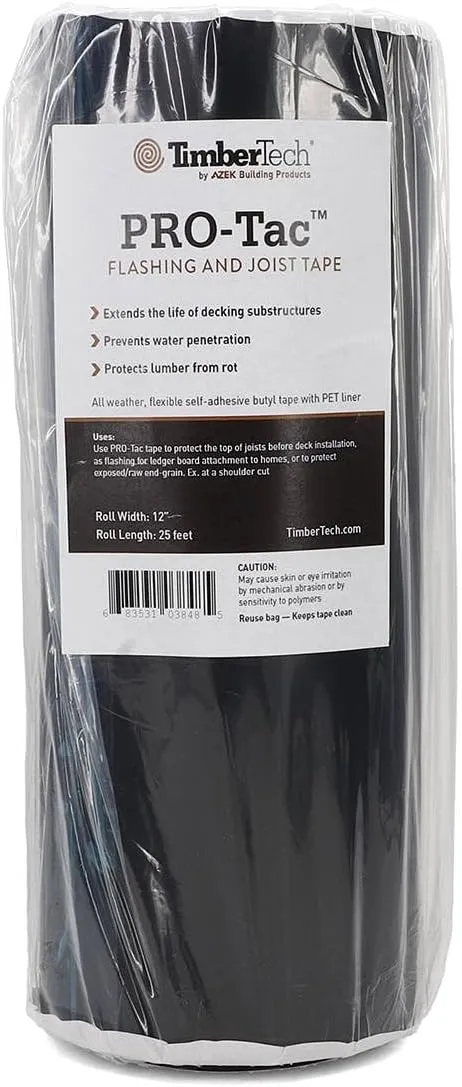 TimberTech PRO-Tac Deck Flashing and Joist Tape - 12 Inches x 25 Feet