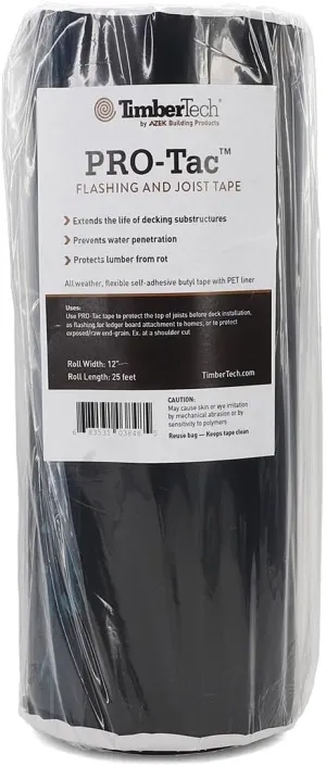 TimberTech PRO-Tac Deck Flashing and Joist Tape - 12 Inches x 25 Feet