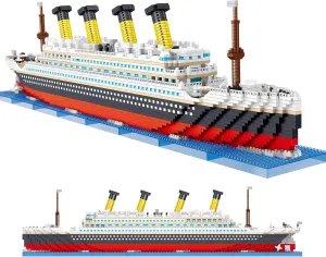 Titanic Ship Micro Mini Building Blocks Set, 4404 Pcs 3D Puzzle Sets DIY Educational Toys Gift for Adults and Kids…