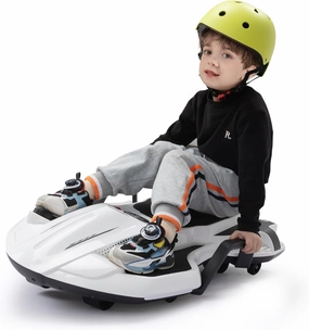TOBBI Ride on Kart with Update Safe Side Handlebars, Electric Go Kart for Age 6 & Up, Rechargeable Battery Electric Outdoor Ride On Toys for Kids, Drift Cart with Music Player Power Display